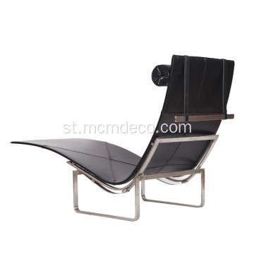 Poul Kjarholm PK24 Leather Chaise Lounge Krrish